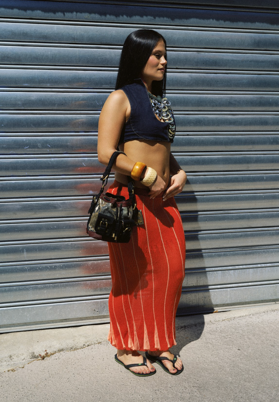 isa boulder knit skirt