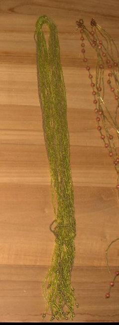 collier rocaille vert