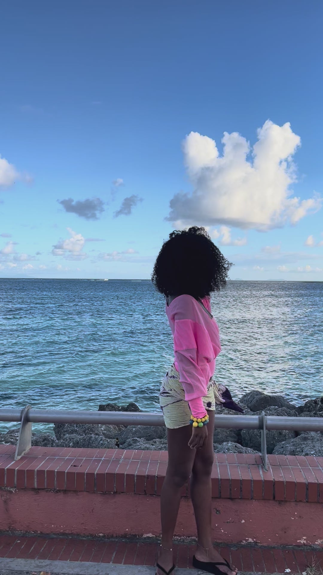 set 2 pieces - rose fluo